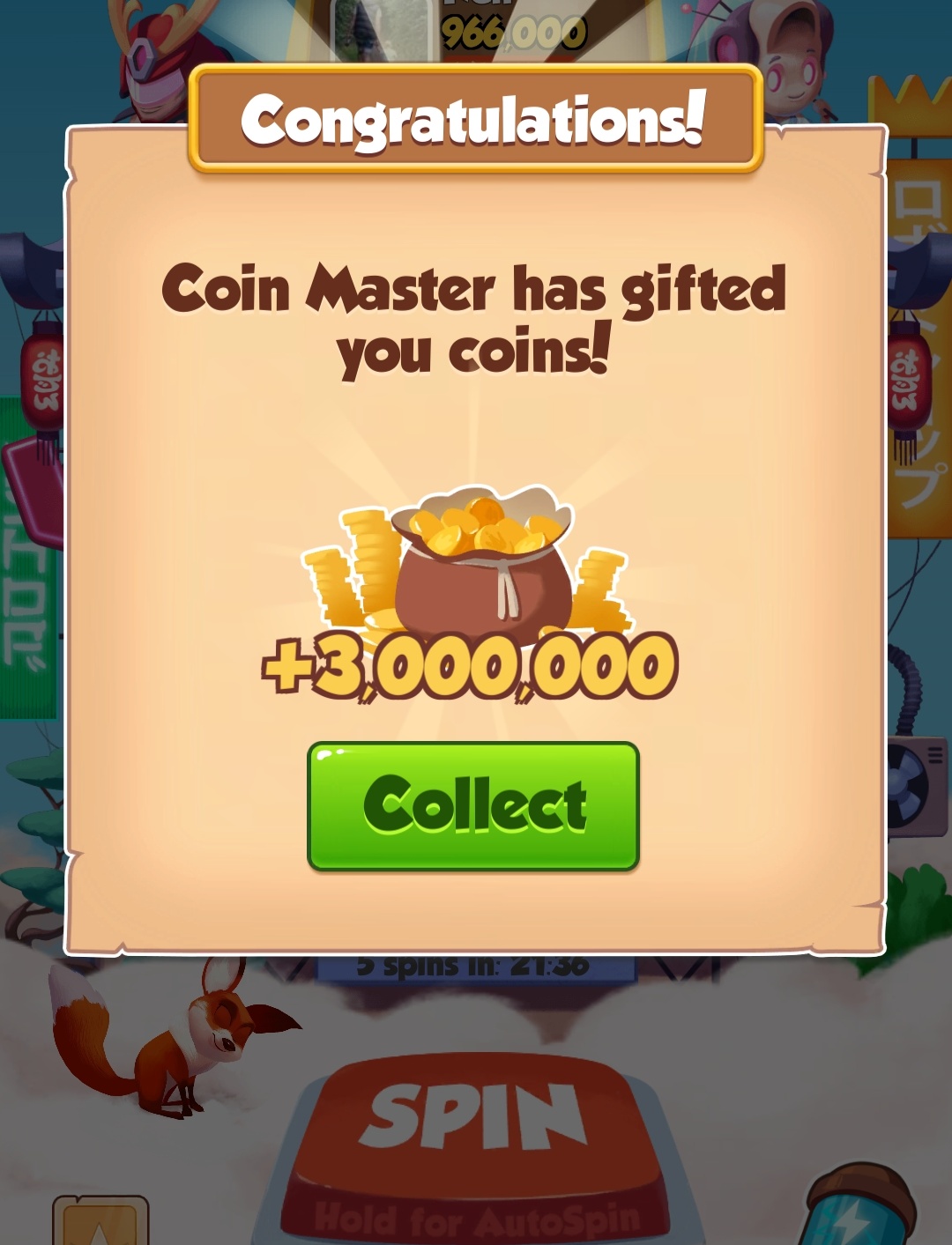 Free spin master coins